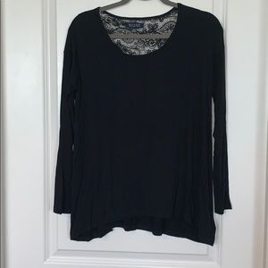 Black lace American Eagle shirt